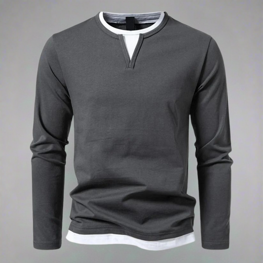 Rick® | Pull à Manches Longues avec Col V, Style Moderne