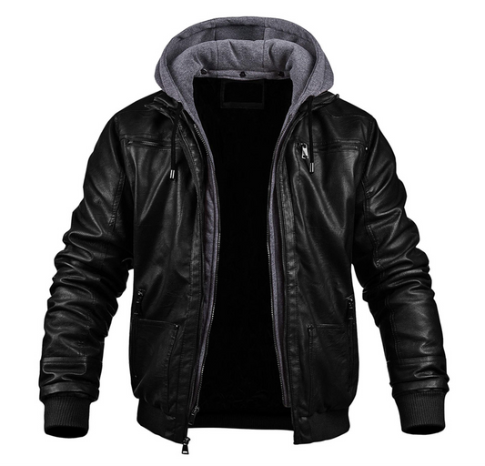 Christophe | Veste d'hiver en cuir premium pour hommes