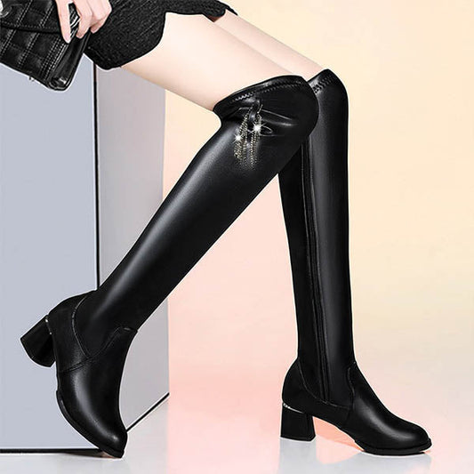 Telma™ | Bottes en cuir chaudes pour femmes